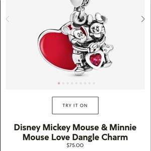 Authentic Pandora Minnie/Mickey Charm